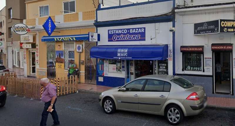 Bazar Quintana, uno de los despachos de Telde que vendió el segundo premio/G.M.